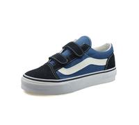 Vans Old Skool V YNVY1 Navy Scarpe da ginnastica da bambino con strappi