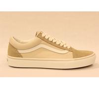 VANS OLD SKOOL VN000D7ZJM91 scarpa uomo in pelle e tessuto beige e bianco