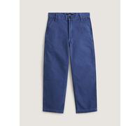 Vans - Pantaloni chore dritti a vita media, Donna, Blu, Taglia: 23