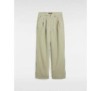 Vans - Pantaloni plissettati Alder Relaxed, Donna, Beige, Taglia: 28