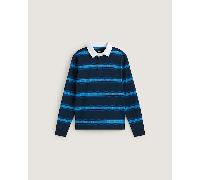 Vans - Polo a maniche lunghe Bambino/a V Rugby (8-14 anni), Blu, Taglia: S