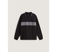 Vans - Polo a maniche lunghe Medford Checkerboard, Uomo, Nero, Taglia: S
