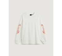 Vans - Polo a maniche lunghe Raw Instinct, Uomo, Bianco, Taglia: XXL