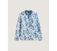 Vans - Polo a maniche lunghe Raw Instinct, Uomo, Blu, Taglia: XS