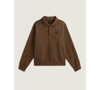 Vans - Polo in felpa, Uomo, Marrone, Taglia: XL