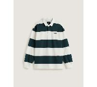 Vans - Polo in maglia Ward Stripe Rugby, Uomo, Verde, Taglia: S