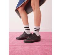 Vans Premium - Old Skool - Sneakers in pelle nere e rosso scuro 40