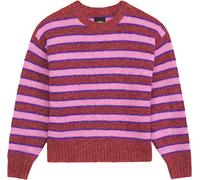 Vans - Pull-over à col rond - Rollins Stripe Sweater Poppy Ember Purplelcrce per Donne - Taglia S - rosso