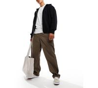 Vans - Range - Pantaloni larghi affusolati color marrone con vita elasticizzata-Nero L