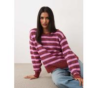 Vans - Rollins - Maglione bordeaux a righe-Rosso M
