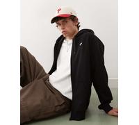 Vans - Salton - Felpa con cappuccio ampia nera con zip-Nero XS