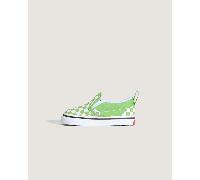 Vans - Scarpe Bambino/a Classic Slip-On V Checkerboard (1-4 anni), Verde, Taglia: 23.5