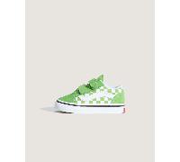 Vans - Scarpe Bambino/a Old Skool V Checkerboard (1-4 anni), Verde, Taglia: 25