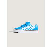 Vans - Scarpe Bambino/a Old Skool V Checkerboard (4-8 anni), Blu, Taglia: 30.5
