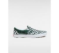 Vans - Scarpe Classic Slip-On Checkerboard, Uomo, Verde, Taglia: 38.5