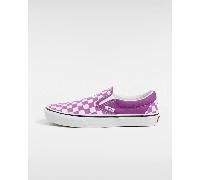 Vans - Scarpe Classic Slip-On Checkerboard, Uomo, Viola, Taglia: 40