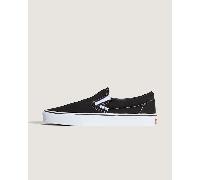 Vans Classic Slip-On Canvas, Sneaker a Collo Basso Unisex - Adulto, Nero (Black Shoe White Sole), 43 EU (9 UK)