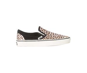 Vans - Scarpe da skate - Classic Slip-On Black Leopard per Donne - Taglia 37 - Marrone