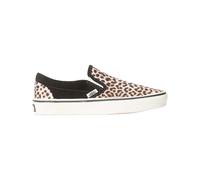 Vans - Scarpe da skate - Classic Slip-On Black Leopard per Donne - Taglia 39 - Marrone