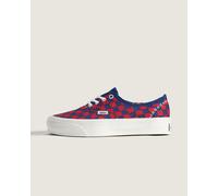 Vans - Scarpe Premium Authentic Checkerboard, Uomo, Rosso, Taglia: 37
