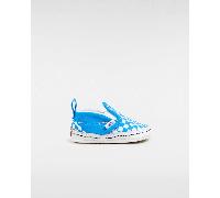 Vans - Scarpe Slip-On con chiusura a strappo Crib Bebé (0-1 anni), Blu/Bianco, Taglia: 17