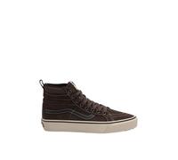 Vans Sk8-Hi MTE, Sneakers alte in camoscio marrone, suola in gomma antiscivolo, stile classico skateboard, marrone, 44 EU