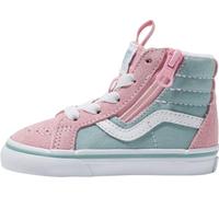 Vans Sk8-hi Reissue - Tennis unisex con chiusura laterale per bambini piccoli, 2 toni grigio/rosa, 13.3 cm
