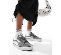 Vans - Sk8-Low - Sneakers basse bicolore bianche e peltro-Grigio 35