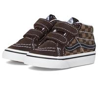 Vans Sk8-mid Reissue V - Tennis unisex per bambini piccoli, Tonal Check Brown, 14.3 cm