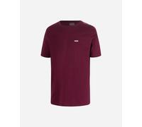 Vans Maglietta da uomo Mn Logo Petto Sinistro Borgogna XS Rosso
