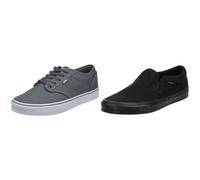 Vans Sneaker Canvas Pewter White 42 EU + Slip on Canvas Black Black 42 EU