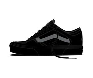 Vans Sneaker per bambini Jn Rowley Classic 000E52 36,5 Nero