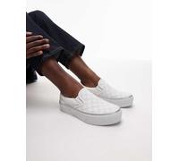 Vans - Sneakers classiche color argento e bianche metallizzate con plateau 38.5