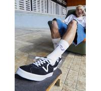 Vans - Sport - Sneakers basse nere con suola bianca-Nero 39