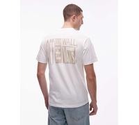 Vans - Stack - T-shirt elasticizzata bianca con grafica screpolata-Bianco XS