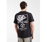 Vans - Stacked Hi - T-shirt nera e bianca-Nero XL