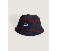 Vans - Stretch Logo Bucket Hat Parisian Night/PppyEmbr, Uomo, Rosso, Taglia: S/M