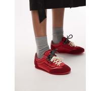 Vans - Super Lowpro - Sneakers in raso rosse-Rosso 40.5