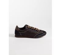 Vans - Super Lowpro - Sneakers marroni in cavallino-Marrone 36