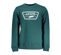 Vans, ,Sweatshirts & Hoodies ,Donna ,Verde ,S Maglione in Cotone Verde con Stampa Logo