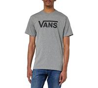 Vans T-Shirt Classica da Uomo Drop V, Grigio mélange-Nero, XL