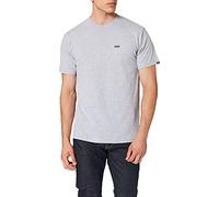 Vans T-Shirt con Logo sul Petto Sinistro, Athletic Heather-Nero, XL Uomo