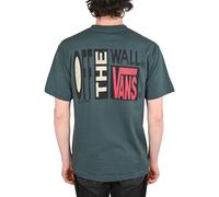 Vans T-Shirt Cotone Stretch Stack Crackle Maniche Corte Mystic Moss