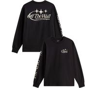 Vans - T-shirt in cotone a maniche lunghe - Advanced Vee LS Tee Black per Uomo in Cotone - Taglia L - Nero