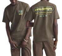 Vans - T-shirt in Cotone - Art Production SS Tee Coal Brown per Uomo in Cotone - Taglia XL - Grigio