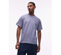 Vans - T-shirt oversize blu medio con logo sul petto a sinistra S