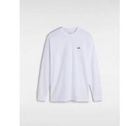 Vans T-Shirt Uomo Left Chest Hit, Maniche Lunghe - CYB2 (Bianco/Nero)