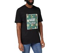 Vans Tee di riempimento della Scatola dei Funghi T-Shirt, Nero, S Uomo