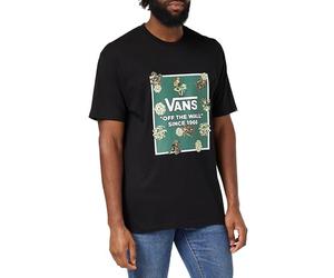 Vans Tee di riempimento della Scatola dei Funghi T-Shirt, Nero, S Uomo
