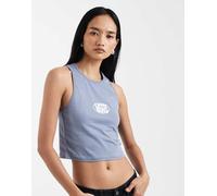 Vans - Top senza maniche color ardesia glaciale con logo ovale-Blu XL